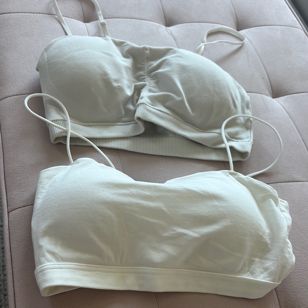 Women's White Bralette Set